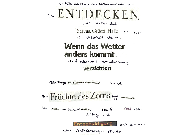 Collage: Fabio Häner, Paven-Eldo Prince, Kithurshan Sasitharan, 2AB.