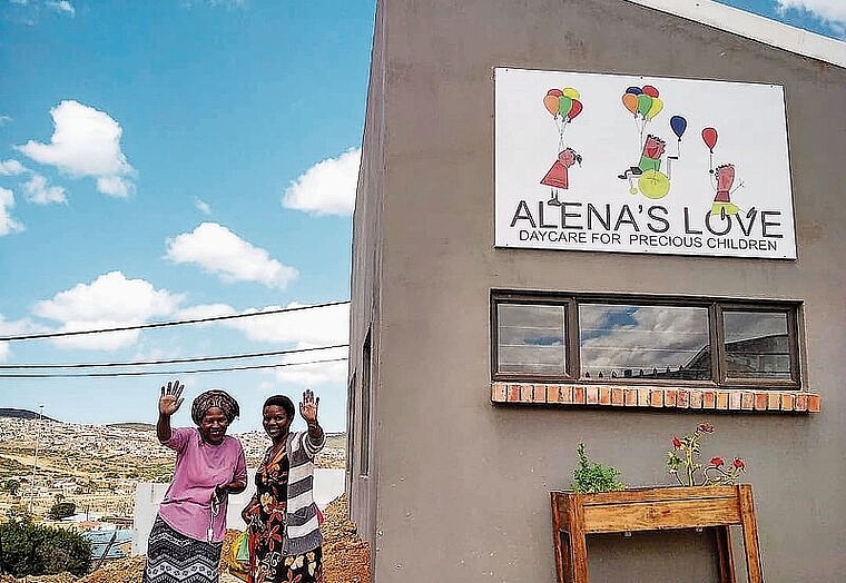 Alena’s Love: Die fertige Kindertagesstätte im Südafrikanischen Township Kwanobuhle. Foto: zvg