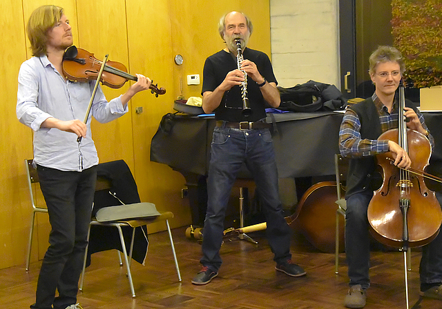 Die Trio-Musiker: Andi Gabriel, Domenic Janett und Fabian Müller (v. l.).  Foto: ZVG