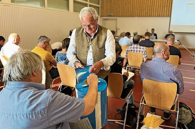 Abstimmung: An der Generalversammlung wurde die Vertrauensfrage gestellt. Foto: Bea Asper