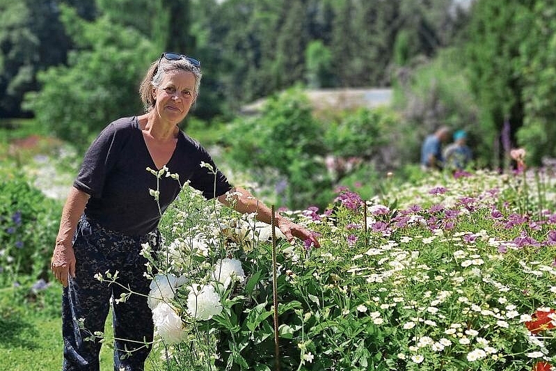 Viel Arbeit und Herzblut: Rosmarie Champion pflegt ihren Garten täglich. Fotos: Fabia Maieroni