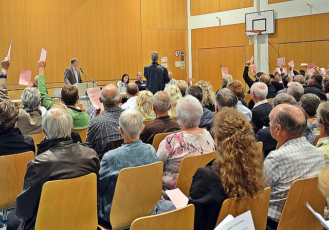 Die einzige offene Abstimmung: 62 Stimmberechtigte setzten eine geheime Schlussabstimmung durch, 35 Stimmen hätten genügt.