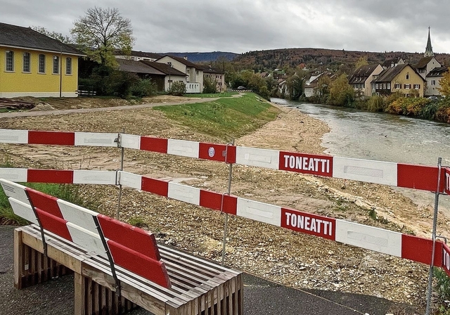 Im Wandel: Das Birsufer im Bereich «Alts Schlachthuus» präsentiert sich unterdessen völlig verändert. Foto: zvg / Ruedi Hofer