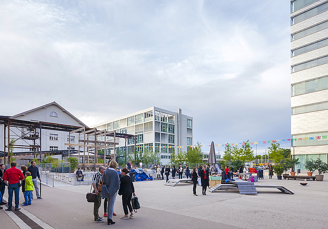 Campus Dreispitz: Zu den rund 800 Kunststudenten gesellen sich in zehn Jahren auch 2600 Wirtschafts- und Jura-Studenten.  ZVG/Visualisierung