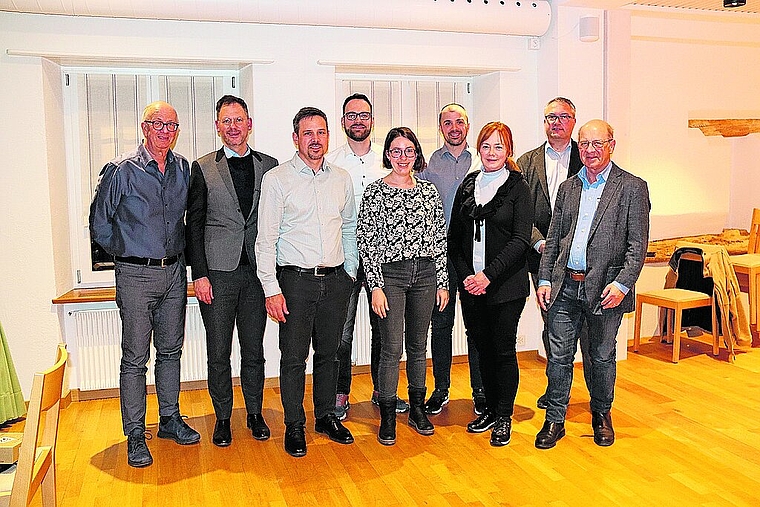 Der Vorstand: (v.l.) Hanspeter Stebler, Nunningen, Christian Thalmann, Breitenbach, Daniel Baumann (neu), Nuglar-St.Pantaleon, Daniel Flury (neu), Büsserach, Sarah Stebler, Breitenbach, Präsident David Häner, Breitenbach, Sylvia Leisi (neu), Gempe