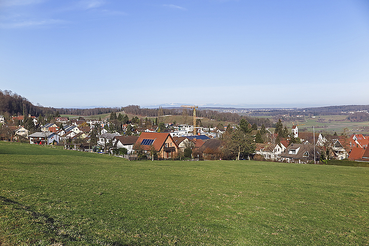 Blick aufs Dorf: Wer die Gemeindegeschicke in Pfeffingen künftig führt, wird sich am 28. Februar entscheiden.  Foto: Edmondo Savoldelli