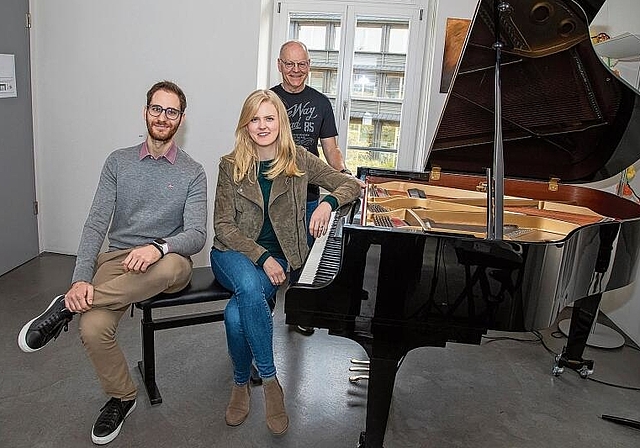 Der Abtretende und die Neuen: Edoardo Milanello, Kathrin Schmidlin und der Jungrentner Rolf Jeger (v.l.). Foto: Martin Staub