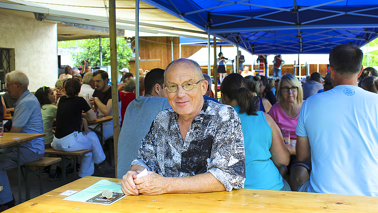 War sehr zufrieden mit dem Räbensunntig: Dieter von Blarer, Präsident der Weinbaugenossenschaft Aesch.  Foto: Axel Mannigel