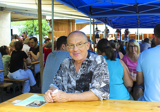 War sehr zufrieden mit dem Räbensunntig: Dieter von Blarer, Präsident der Weinbaugenossenschaft Aesch.  Foto: Axel Mannigel