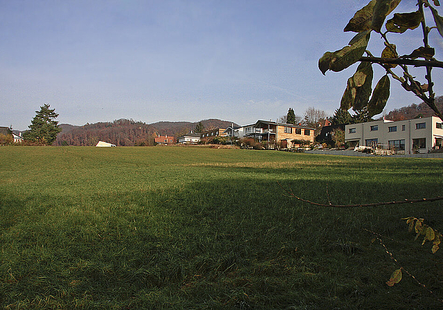 Bald überbaut: Über den Quartierplan für dieses Landstück wird heute Donnerstagabend an der Gemeindeversammlung abgestimmt.  Foto: sav