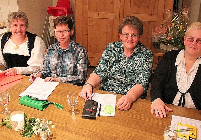 Verabschiedet von der Vizepräsidentin: Aus beruflichen Gründen musste Claudia Madörin (l.) ihr Amt als Ortsvertreterin abgeben. Foto: Benildis Bentolila 