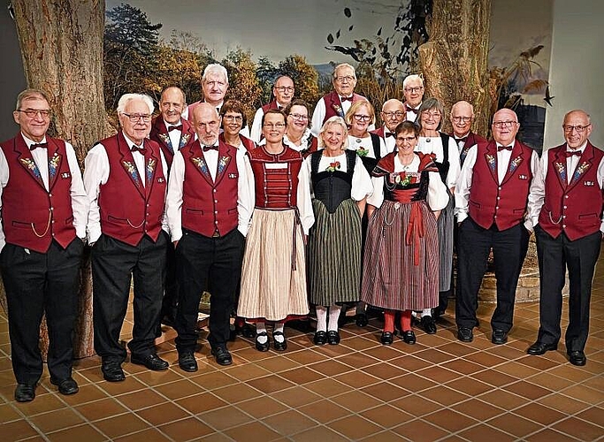 Feiern gemeinsam: Für das Jubiläum legt sich der Jodlerclub Reinach mächtig ins Zeug. Foto: zVg
