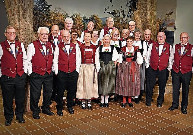 Feiern gemeinsam: Für das Jubiläum legt sich der Jodlerclub Reinach mächtig ins Zeug. Foto: zVg
