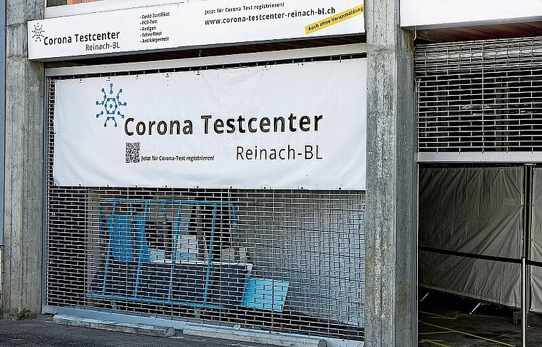 Seit vergangener Woche geschlossen: Das Corona-Testcenter im Reinacher Industriequartier Kägen. Foto: Kenneth Nars