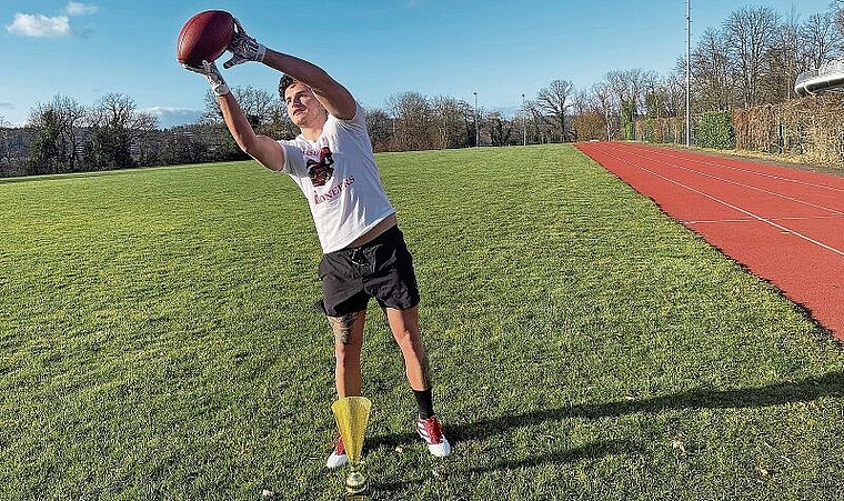 Kim Realini: setzt sich mit Herzblut für den Touch Football ein. Foto: Axel Mannigel