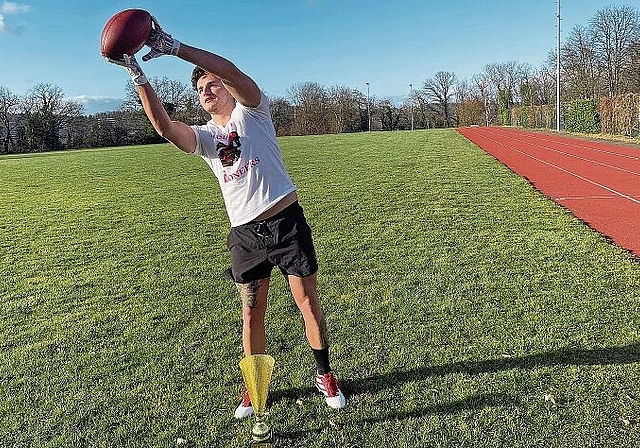 Kim Realini: setzt sich mit Herzblut für den Touch Football ein. Foto: Axel Mannigel