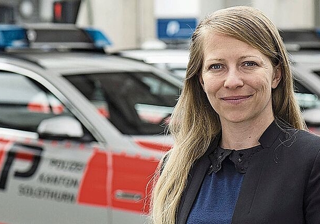 Falschen Polizisten keine Chance geben: Mediensprecherin der Kantonspolizei Solothurn Astrid Bucher. Foto: zvg