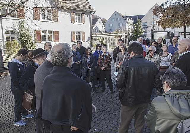 Engagierte Diskussion: In der Gestaltung von Ortskernen prallen verschiedenste Interessen auf einander.  Foto: Tobias Gfeller