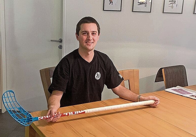 Kleine Sektionen stärken: Jonas Grüter ist zwar Unihockeyspieler, vertritt als Präsident aber die Interessen aller Sportarten im Verein.Foto: Caspar Reimer