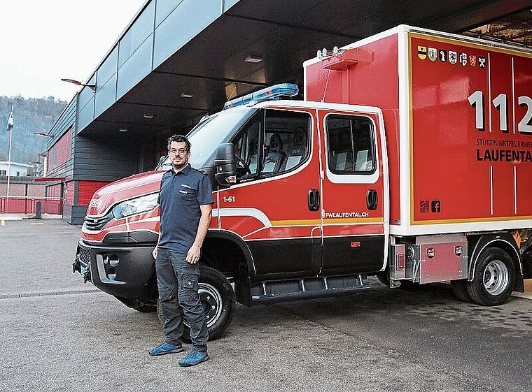 Eine gute Lösung für das Laufental: Major Markus Burger, Kommandant der Stützpunktfeuerwehr Laufental, setzt sich für den Standort Laufen ein. Foto: Gaby Walther 