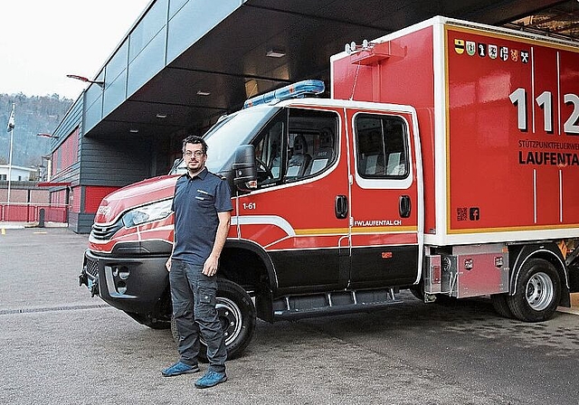 Eine gute Lösung für das Laufental: Major Markus Burger, Kommandant der Stützpunktfeuerwehr Laufental, setzt sich für den Standort Laufen ein. Foto: Gaby Walther 