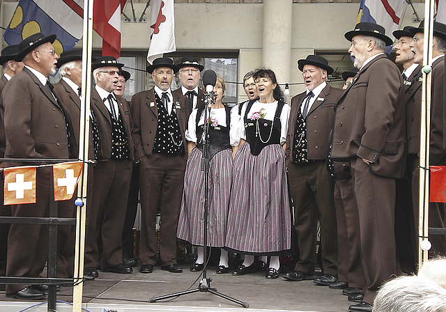 Klänge aus dem Berner Oberland: Die Bärgfründe aus Thun.  Foto: Bea Asper