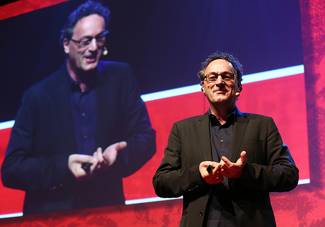 Gefragter Redner: Der in Arlesheim wohnhafte Futurist Gerd Leonhard absolvierte seit 2002 Auftritte vor 250 000 Führungskräften und Fachleuten in über 54 Ländern.  Foto: ZVG