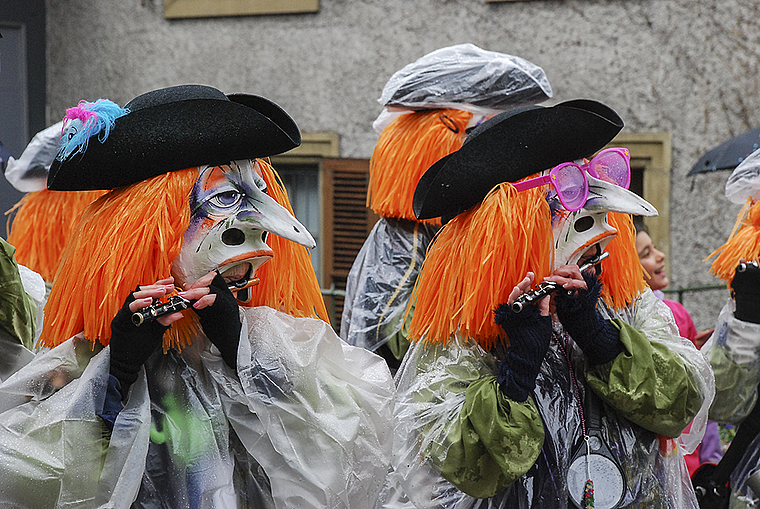 Die Fasnachtsclique Sytestächer Aesch sucht per «Zeedel» Nachwuchs. Fotos: Thomas Brunnschweiler