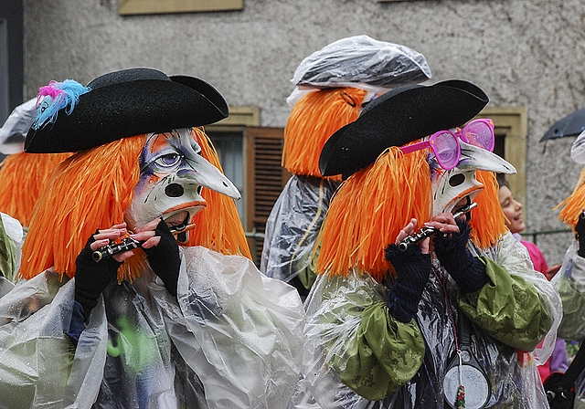 Die Fasnachtsclique Sytestächer Aesch sucht per «Zeedel» Nachwuchs. Fotos: Thomas Brunnschweiler