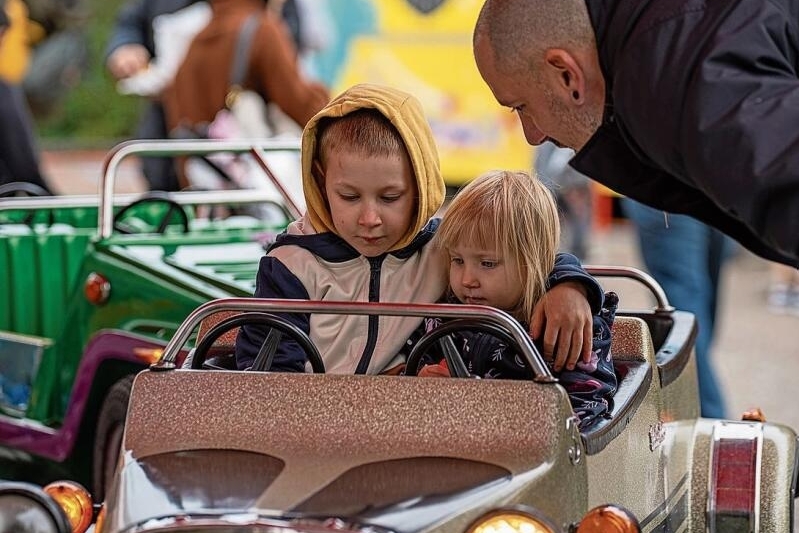 Für alle etwas dabei: Im Lunapark konnten auch Kinder Vollgas geben. Foto: Patrick Kunz