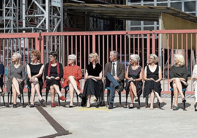 Fokussiert: Das Ensemble auf Linie gebracht, den Blick auf ein gemeinsames Ziel gerichtet. Foto: ZVG