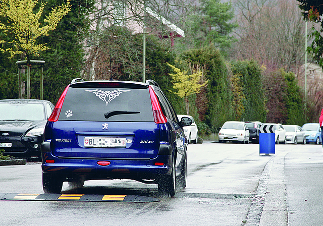 Unbeliebt: Die auf Arlesheims Strassen montierten Schwellen.  Foto: Archiv