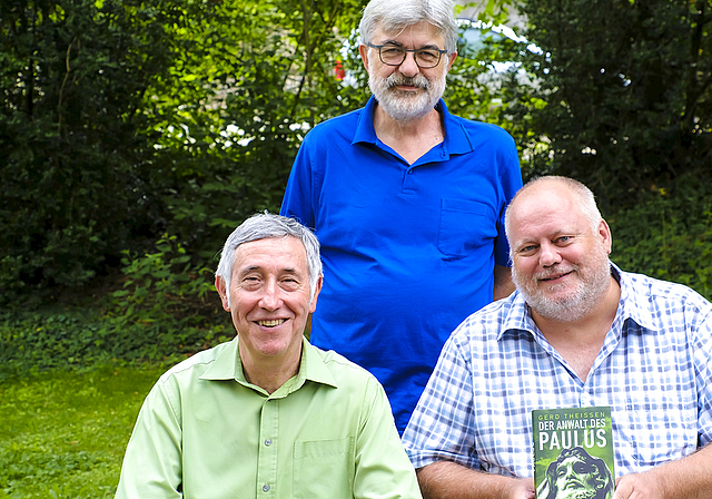 Die Initianten des Lesekreises: Fredi Buchmann, Thomas Brunnschweiler und Thomas Wittkowski.  Foto: Robert Alge