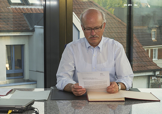 Deutliches Zeichen gesetzt: Urs Hintermann hofft, dass nach seinem Rücktritt alle wesentlichen Akteure in Reinach wieder konstruktiv zusammenarbeiten können.  Foto: ZVG