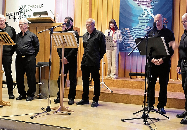 Die «Gregorian Monday Singers»: Spirituell-moderner Männergesang mit weiblicher Unterstützung. Foto: Thomas Brunnschweiler