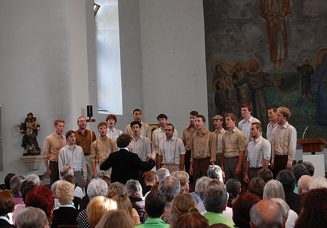 Highlight in Aesch: Die Männerstimmen Basel – an den World Choir Games 2012 in Cincinnati als bester Männerchor der Welt ausgezeichnet.
