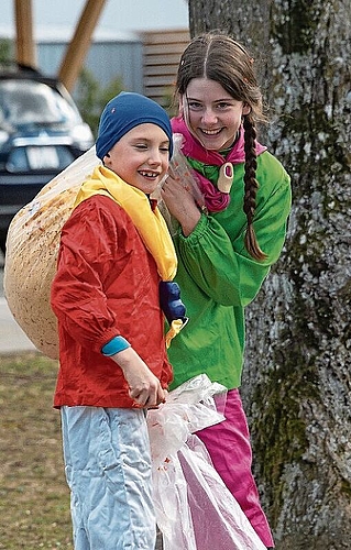 Räppliduschi: Wer könnte das nächste Ziel werden? Etwa der Fotograf? Fotos: Heiner Leuthardt
