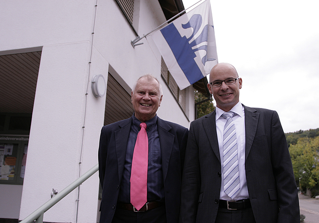 Beleben den Politdiskurs in der Region: Paul Schär, Leiter des Pfeffinger Forums, und sein Stellvertreter Philipp Hammel (l.).  Foto: Lukas Hausendorf