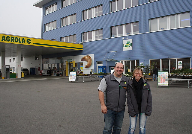 Freuen sich auf das Jubiläumswochenende vom 29. 11. bis 2. 12: Markus Blanco und Sandra Baldauf von der Landi Aesch.  Foto: SFE