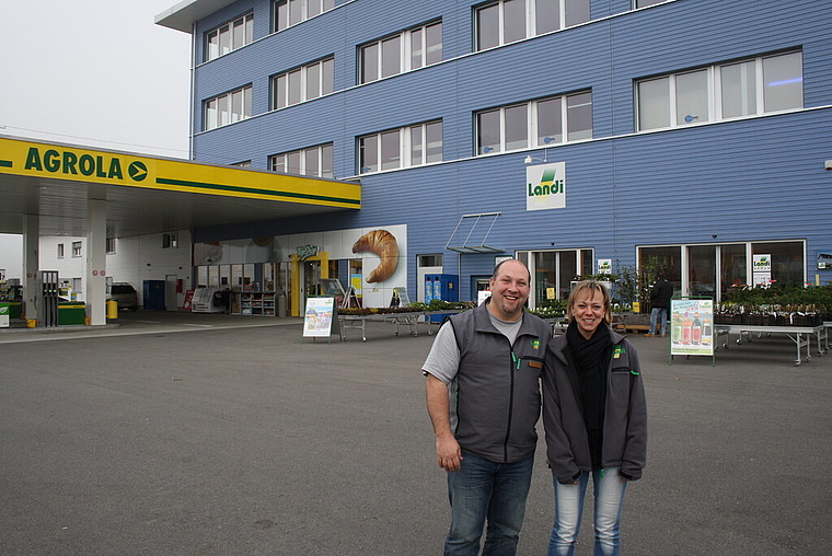 Freuen sich auf das Jubiläumswochenende vom 29. 11. bis 2. 12: Markus Blanco und Sandra Baldauf von der Landi Aesch.  Foto: SFE