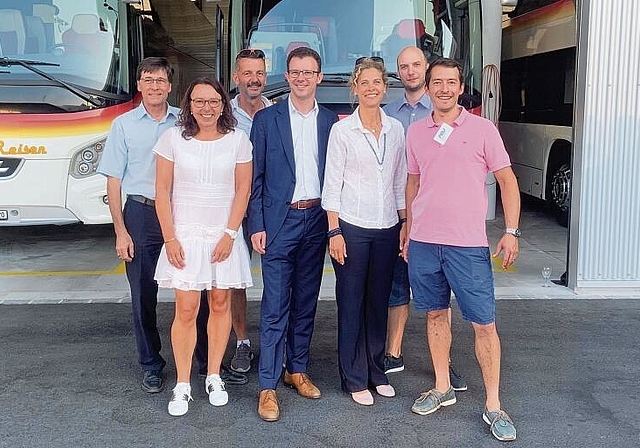 Neuer Vorstand: (v. l. ) Philippe Wälle, Claudia Meier, Matthias Gloor, Philipp Hägeli (Präsident), Vera von Rotz, René Raffeiner und Markus Sommerer. Foto: Caspar Reimer