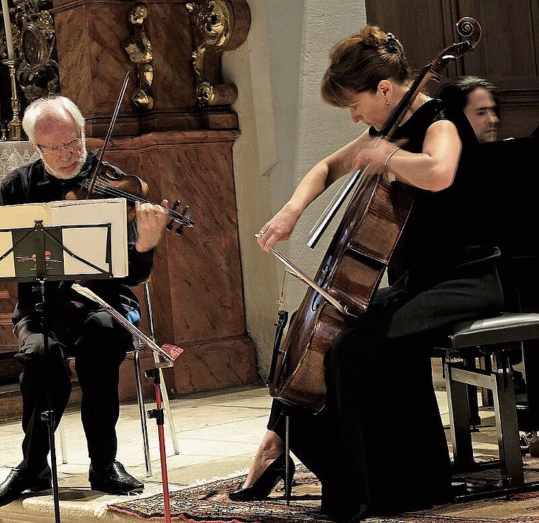 Präzises und geschmeidiges Zusammenspiel: Gidon Kremer, Giedre Dirvanauskaite und Georgijs Osokins (v.l.). Foto: Thomas Brunnschweiler