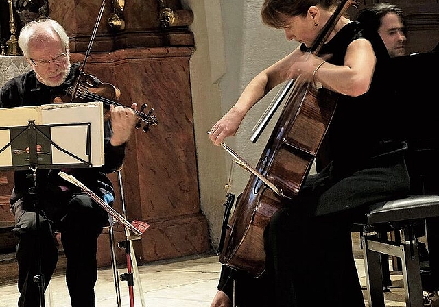 Präzises und geschmeidiges Zusammenspiel: Gidon Kremer, Giedre Dirvanauskaite und Georgijs Osokins (v.l.). Foto: Thomas Brunnschweiler