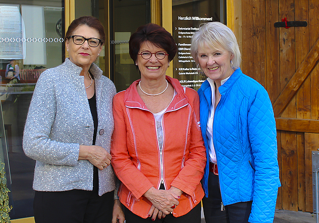 Dreigestirn (v. l.): Annie Kofmel, Renate Linhart und Anette Schneiter stehen neu an der Vereinsspitze.  Foto: Caspar Reimer