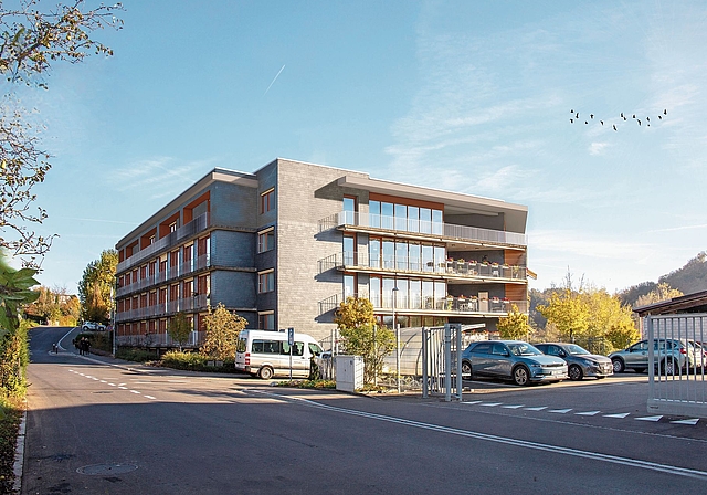 Ausbau: Der Westtrakt der Stiftung Hofmatt wird um eine Etage erhöht. Foto: zvg/Visualisierung