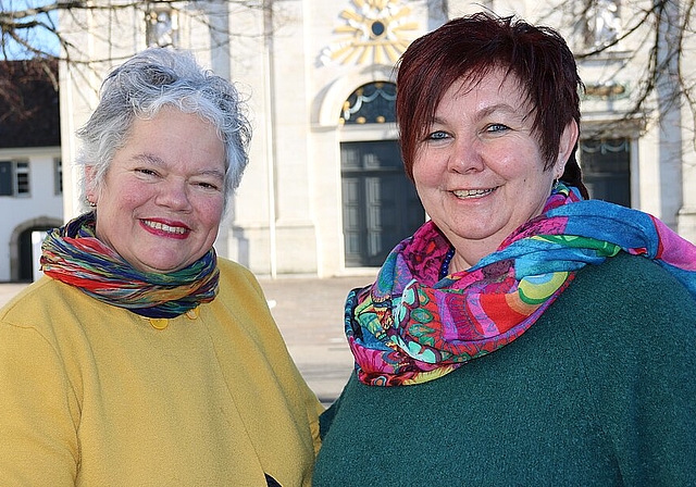 <em>Miteinander und füreinander: </em>Ida Schaffter-Signer, Metzerlen (l.), und Sieglinde Jäggi-Erzer, Seewen, kandidieren als Co-Präsidentinnen für den Solothurnischen Bäuerinnen- und Landfrauenverband. Foto: Benildis Bentolila