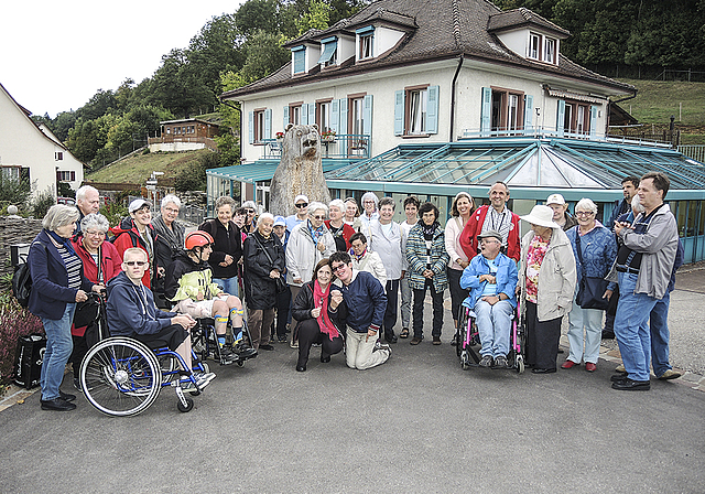 Jahresausflug: Die Freizeitgruppe Arlesheim auf dem Dietisberg bei Läufelfingen, 5. September 2015.  Foto: ZVG