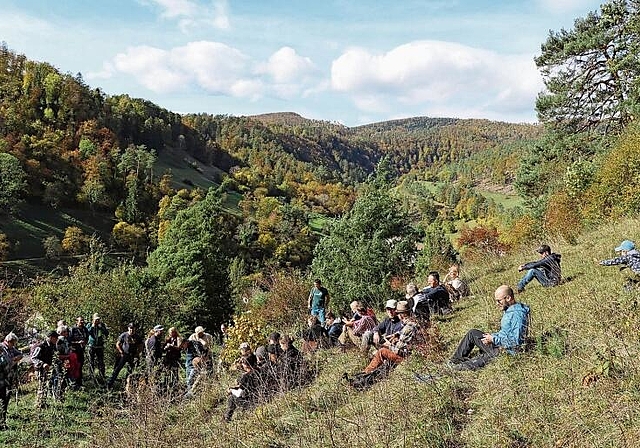 Naturschutztag Dittingen: Fast 50 Interessierte lauschten den Referaten von Fachpersonen. Foto: CARLO LANG