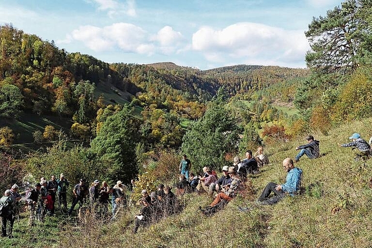 Naturschutztag Dittingen: Fast 50 Interessierte lauschten den Referaten von Fachpersonen. Foto: CARLO LANG