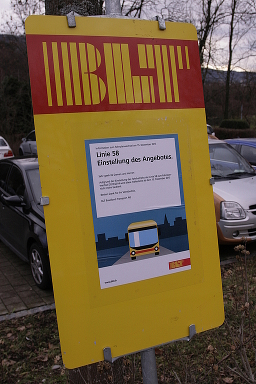 Eingestellt: Seit dem 15. Dezember verkehrt der 58er-Bus nicht mehr.  Foto: Lukas Hausendorf